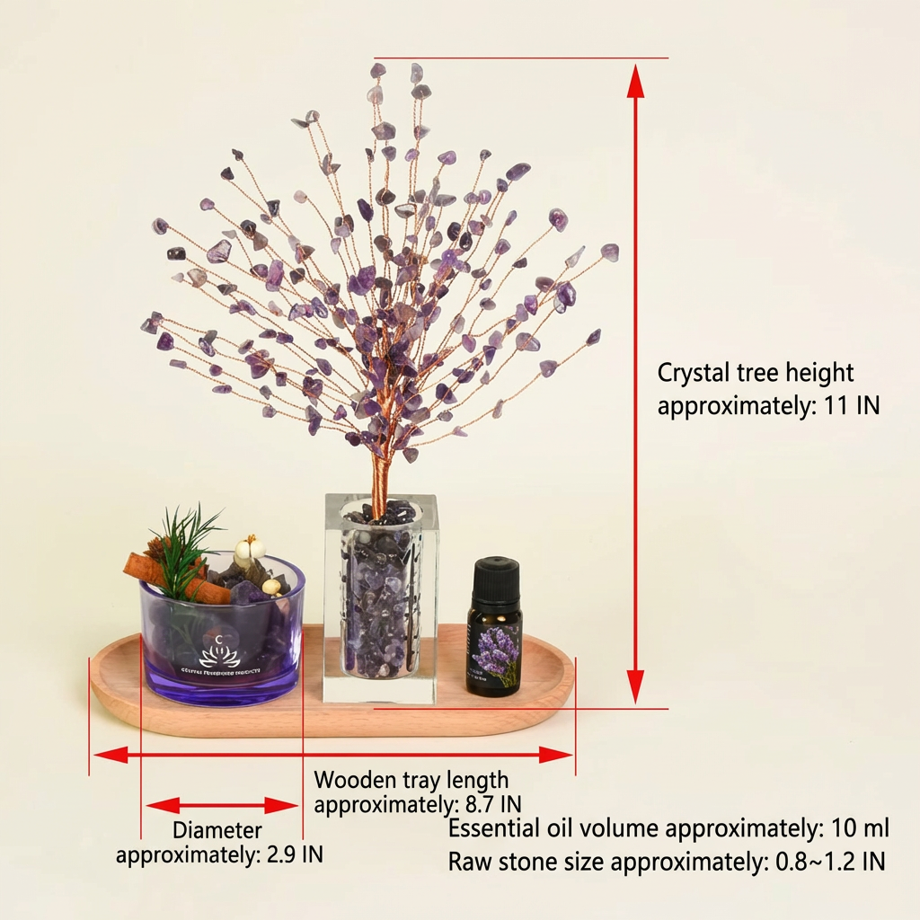 Healing Crystal Tree Aromatherapy Diffuser - Spiritual Home Decor