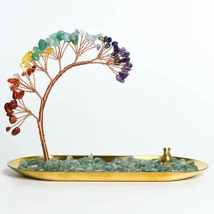 63-Head Tree of Life Incense Holder with Brass Base - Spiritual Home Decor| Relaxing Brass Base| Brass Base Meditation Decor