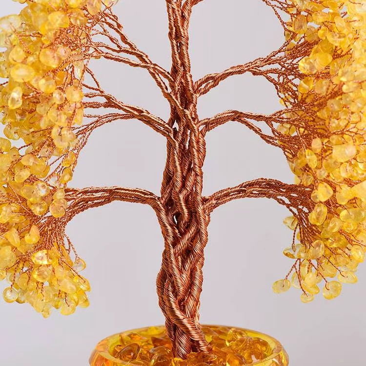 Business Fortune Tree -1100-Leaf Money Tree with Large Treasure Pot| Office Feng Shui