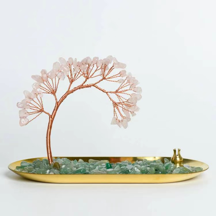 63-Head Tree of Life Incense Holder with Brass Base - Spiritual Home Decor| Relaxing Brass Base| Brass Base Meditation Decor