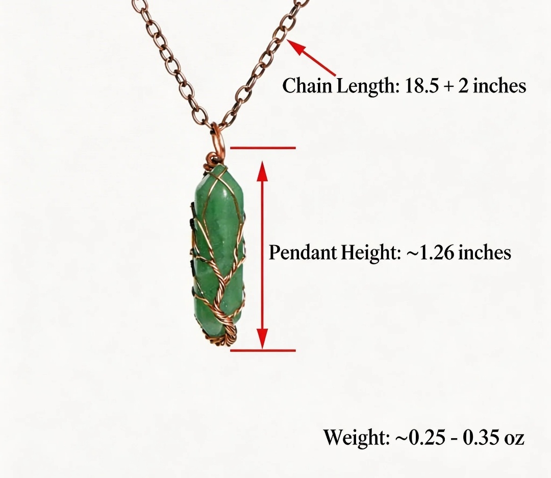 Double Terminated Quartz Pendant |Hexagonal Crystal Necklace for Energy &Healing
