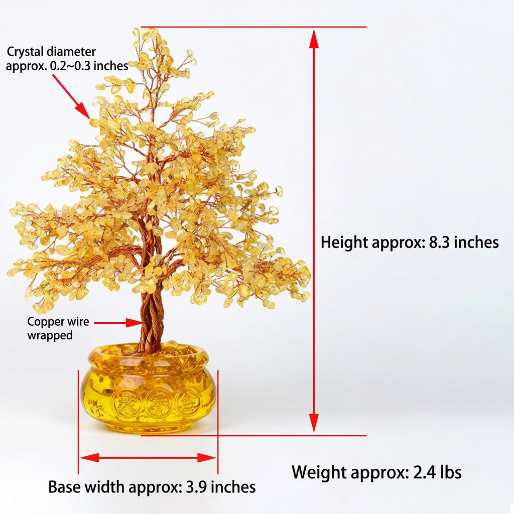 Business Fortune Tree -1100-Leaf Money Tree with Large Treasure Pot| Office Feng Shui