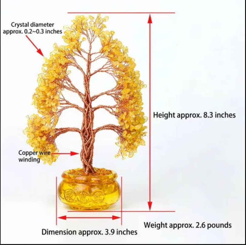 Business Fortune Tree -1100-Leaf Money Tree with Large Treasure Pot| Office Feng Shui