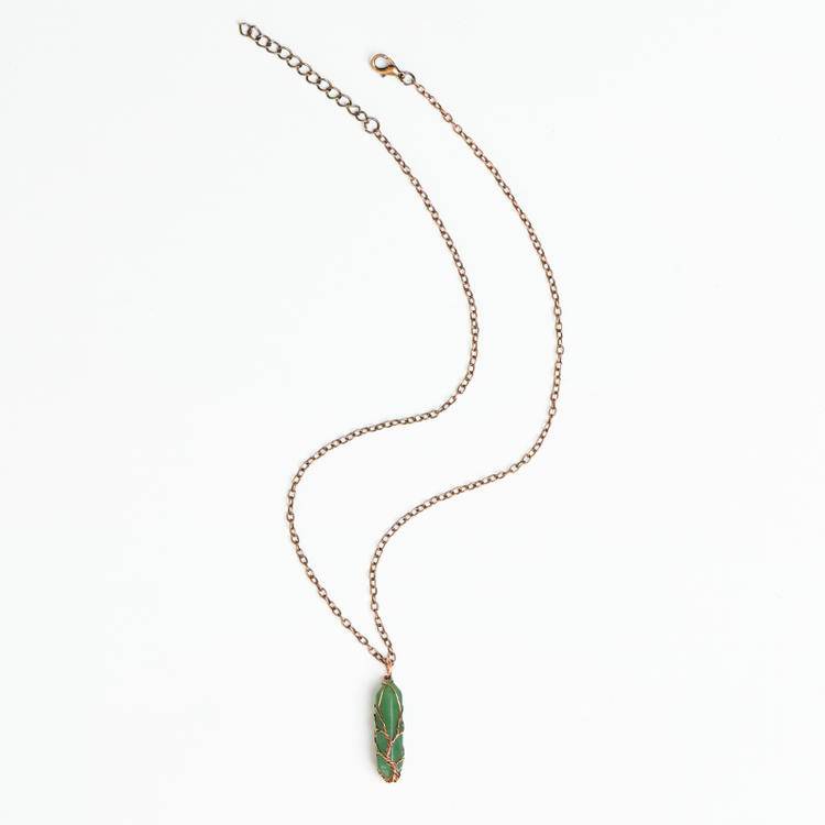 Double Terminated Quartz Pendant |Hexagonal Crystal Necklace for Energy &Healing