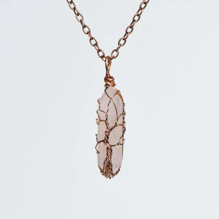 Double Terminated Quartz Pendant |Hexagonal Crystal Necklace for Energy &Healing
