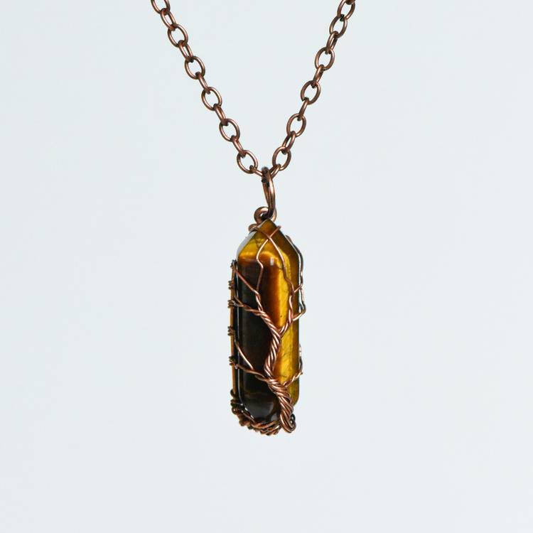 Double Terminated Quartz Pendant |Hexagonal Crystal Necklace for Energy &Healing
