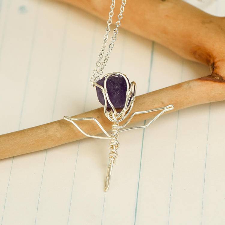 Raw Stone Silk-Carved Rose Pendant | Natural Rough Diamond & Filigree Necklace