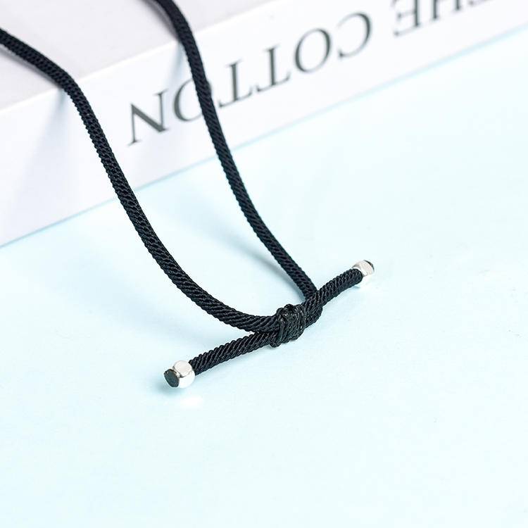 Hand-Braided Natural White Crystal Point Pendant | Raw Quartz Cluster Necklace