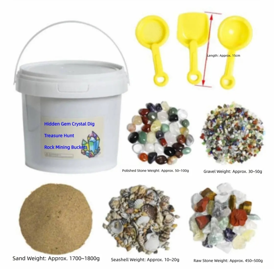 Kids Crystal Dig Kit | Excavation Science Toys | Gem Mining Bucket Set
