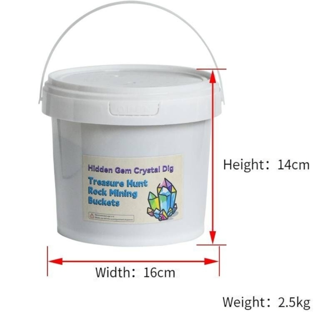 Kids Crystal Dig Kit | Excavation Science Toys | Gem Mining Bucket Set