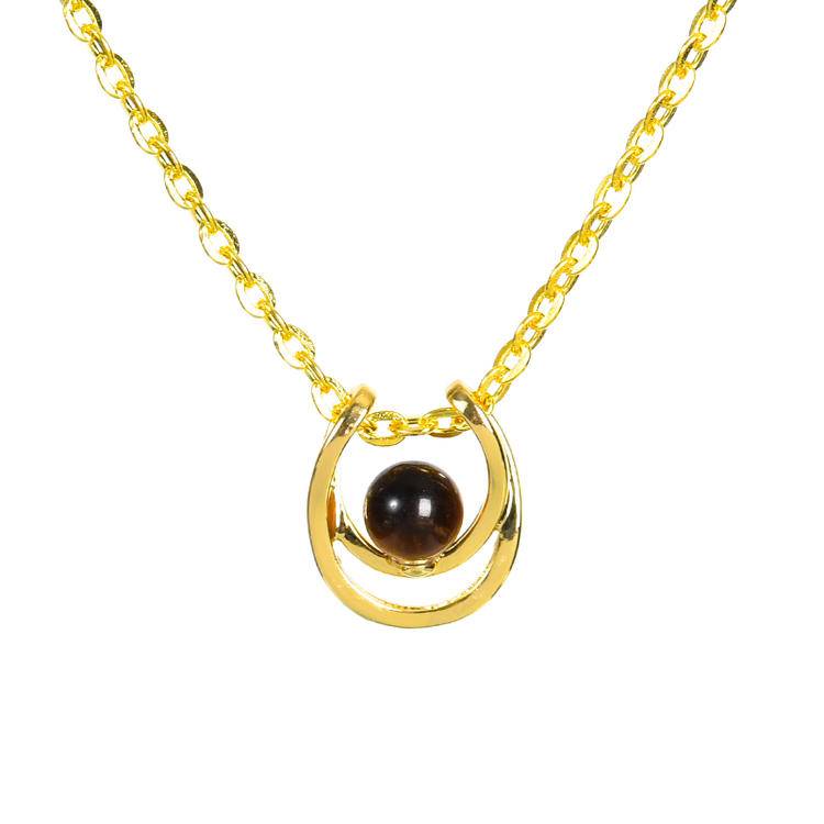 U-Shaped Pearl Pendant Crystal Necklace: Minimalist Niche Design for Luxury Aesthetic
