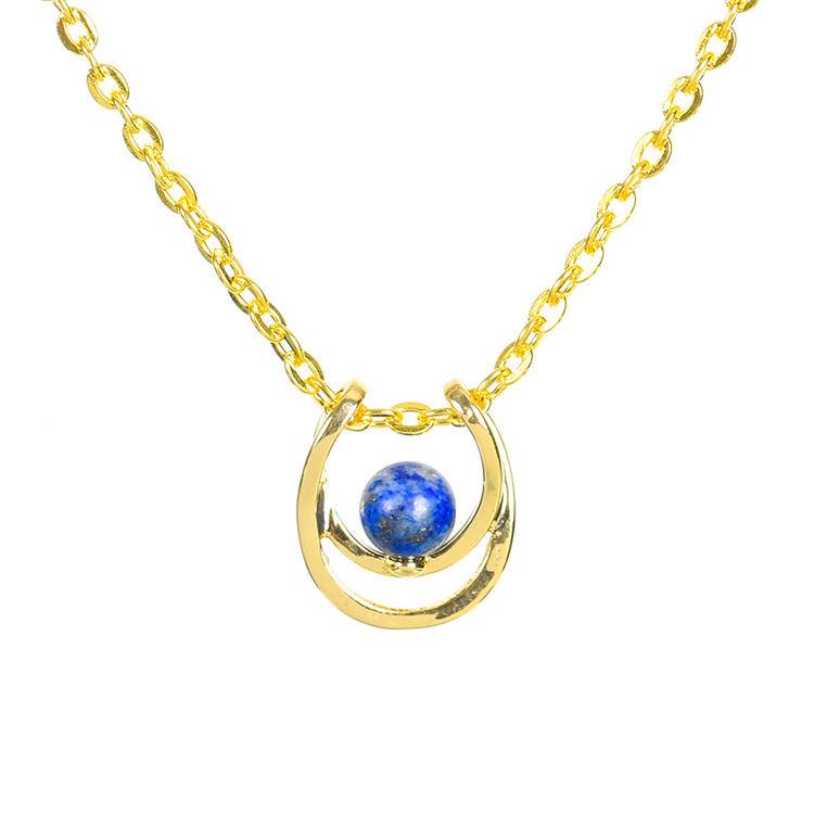 U-Shaped Pearl Pendant Crystal Necklace: Minimalist Niche Design for Luxury Aesthetic