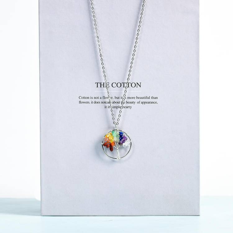 Tree of Life Pendant -Spiritual Nature Jewelry in Sterling Silver & Gold