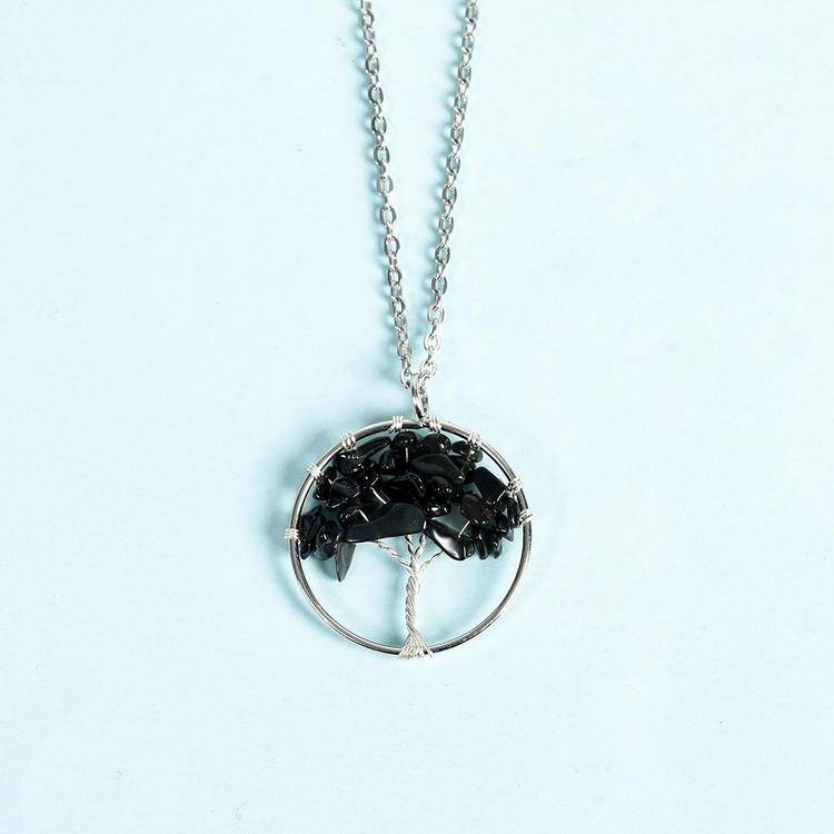 Tree of Life Pendant -Spiritual Nature Jewelry in Sterling Silver & Gold