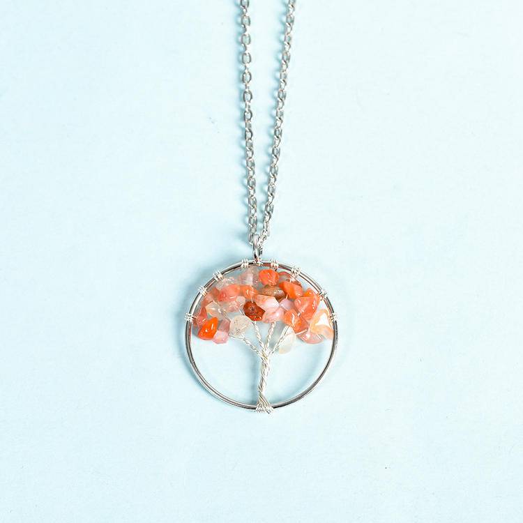 Tree of Life Pendant -Spiritual Nature Jewelry in Sterling Silver & Gold