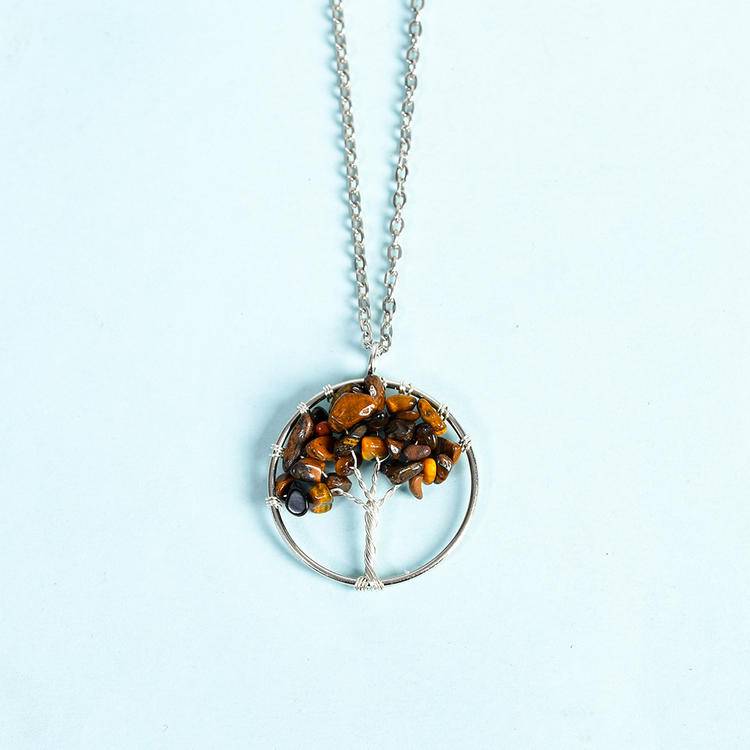 Tree of Life Pendant -Spiritual Nature Jewelry in Sterling Silver & Gold
