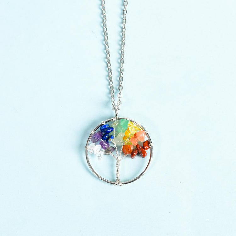 Tree of Life Pendant -Spiritual Nature Jewelry in Sterling Silver & Gold