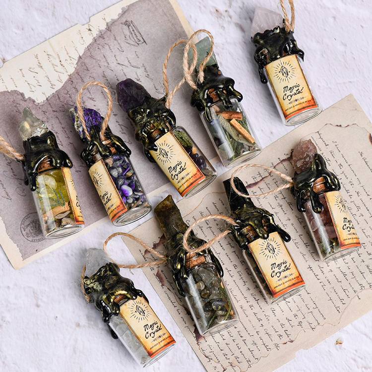 Mini Spiritual Vial - Aesthetic Glass Jar for Intention Setting & Energy Work