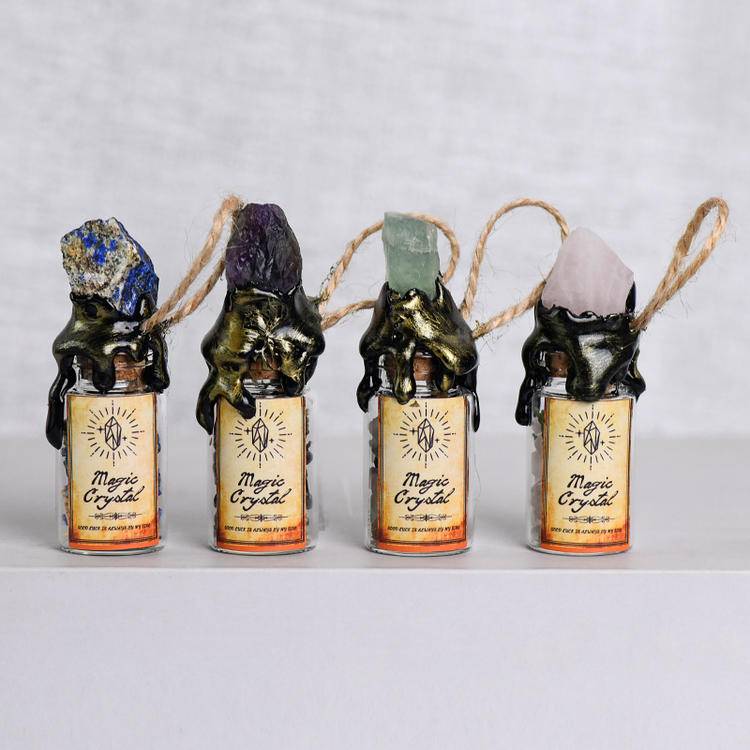 Mini Spiritual Vial - Aesthetic Glass Jar for Intention Setting & Energy Work