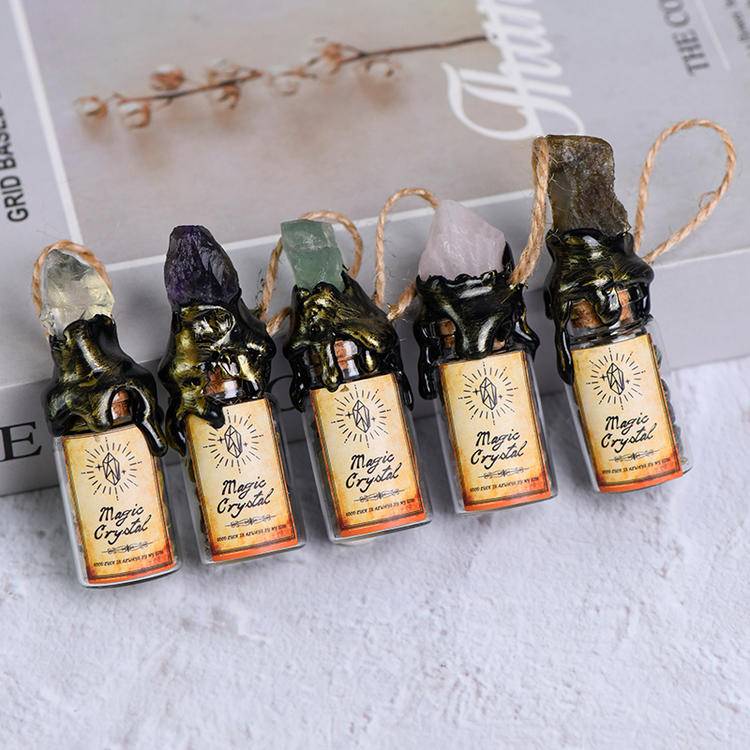 Mini Spiritual Vial - Aesthetic Glass Jar for Intention Setting & Energy Work
