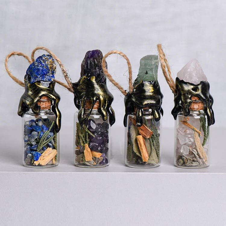 Mini Spiritual Vial - Aesthetic Glass Jar for Intention Setting & Energy Work