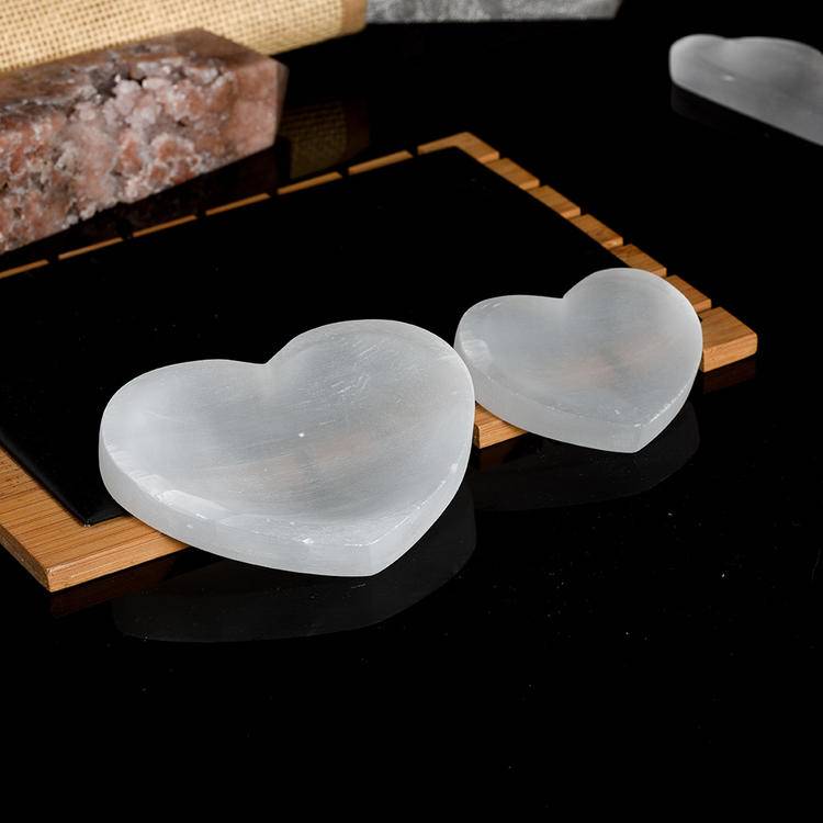 Moroccan White Gypsum Bowl for Sage Smudging | Natural Crystal Cleansing Bowl