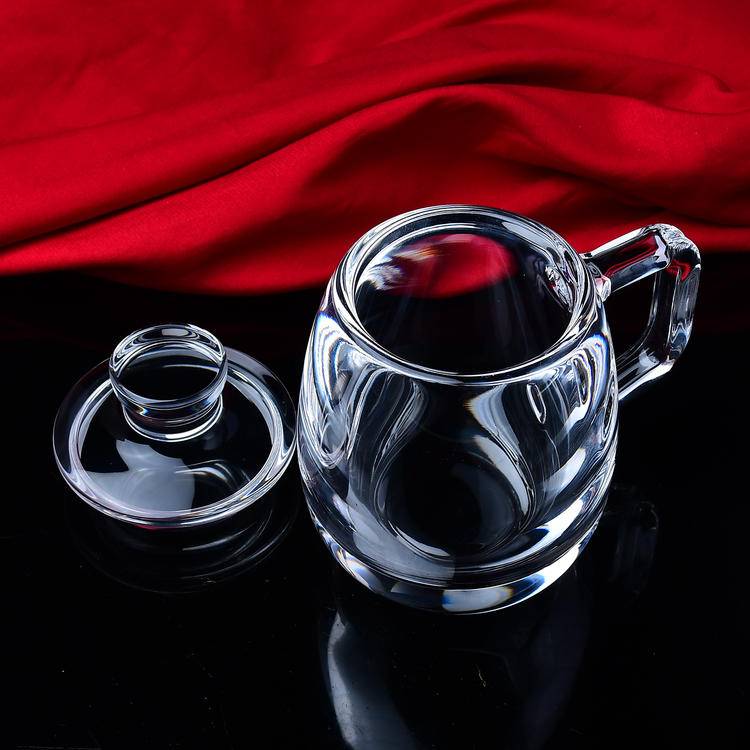Natural Fused Crystal Glass Cup | Infused with Healing & Purification Energy | Premium Handmade Glassware