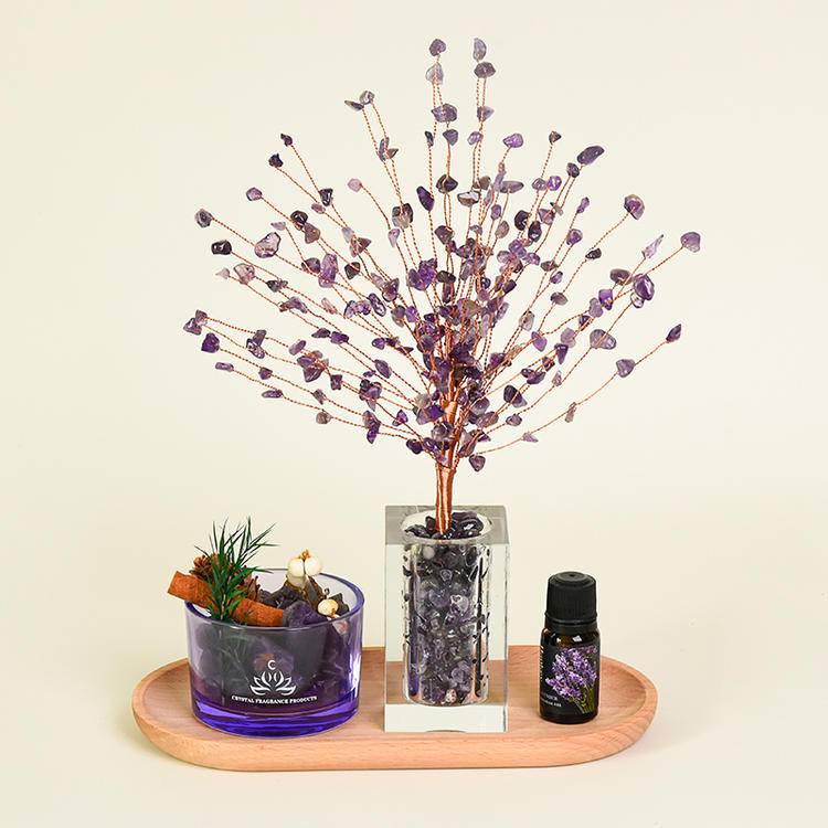 Aromatherapy Crystal Tree | Natural Healing & Energy Purification for Home