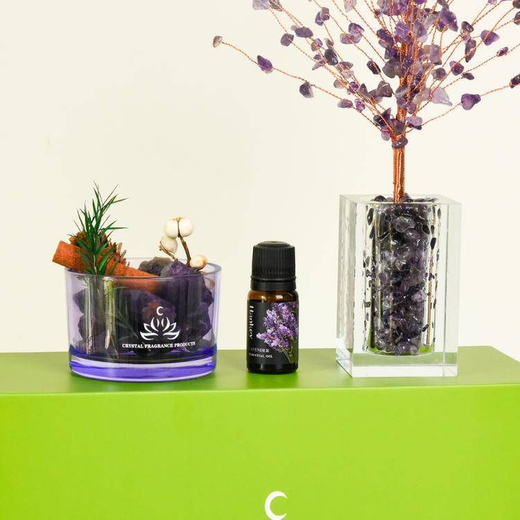 Aromatherapy Crystal Tree | Natural Healing & Energy Purification for Home