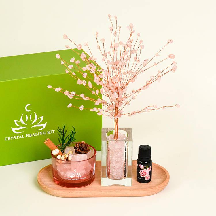 Aromatherapy Crystal Tree | Natural Healing & Energy Purification for Home