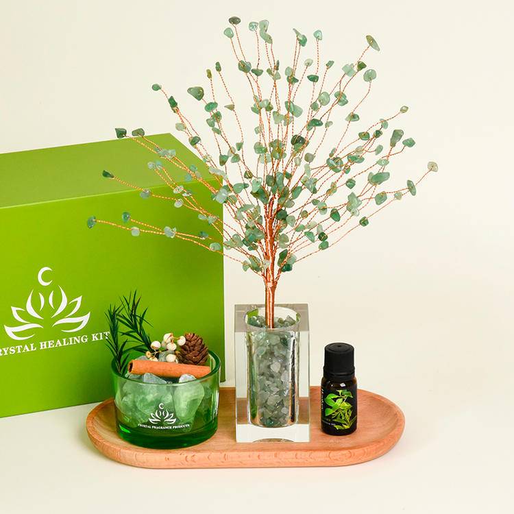 Aromatherapy Crystal Tree | Natural Healing & Energy Purification for Home
