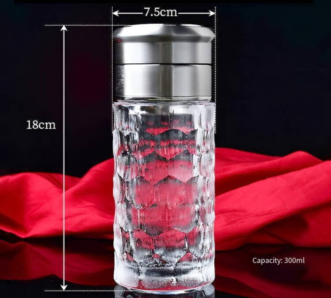 Natural Crystal Melting Cup - Faceted Threaded Cup | Premium Quartz Labware