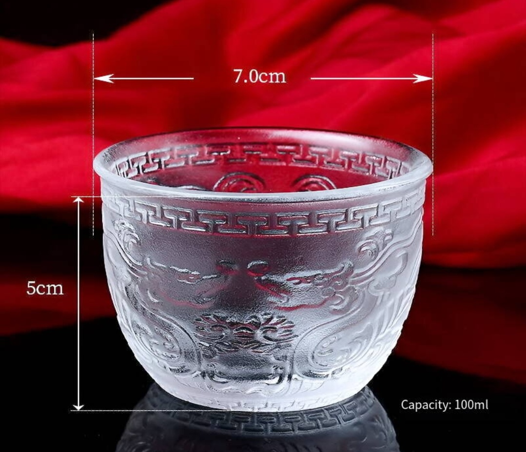 Natural Crystal Melting Cup - Hand-Carved Dragon Design | Premium Quartz Glassware for Spiritual Rituals & Home Decor