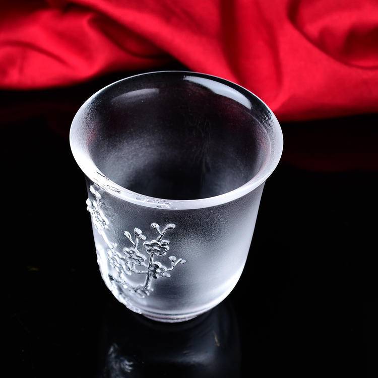 Crystal Melting Cup - Plum Blossom Single Cup | Premium Quartz Crucible for Laboratory & Industrial Use