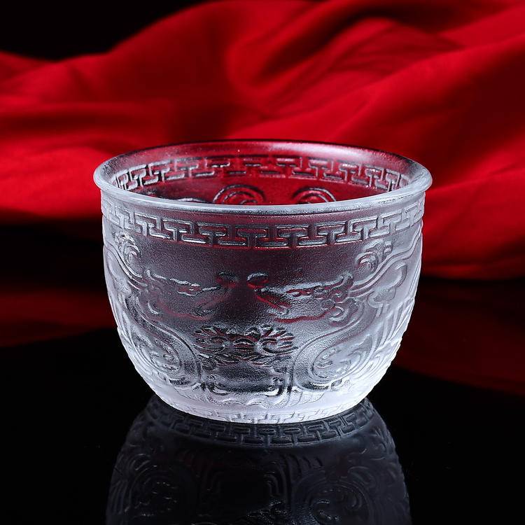 Natural Crystal Melting Cup - Hand-Carved Dragon Design | Premium Quartz Glassware for Spiritual Rituals & Home Decor