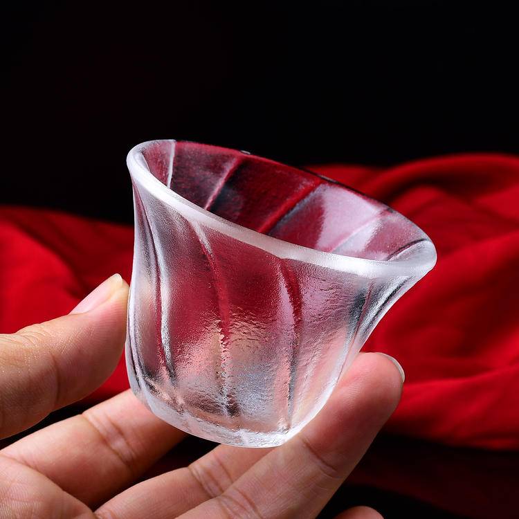 Natural Crystal Teacup - Handcrafted Magnolia Design |