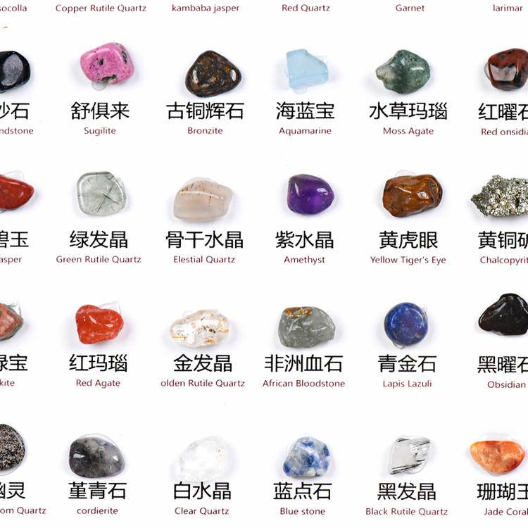 100 Types of Mineral Specimens / 100 Kinds of Mineral Specimens