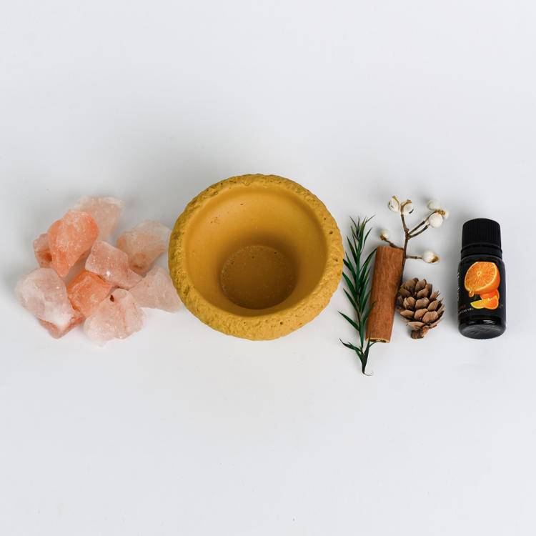 Cement Cup & Raw Stone Aroma | Natural Minimalist Home Fragrance & Decor