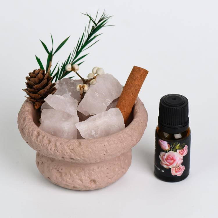 Cement Cup & Raw Stone Aroma | Natural Minimalist Home Fragrance & Decor