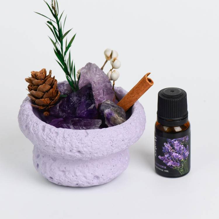Cement Cup & Raw Stone Aroma | Natural Minimalist Home Fragrance & Decor