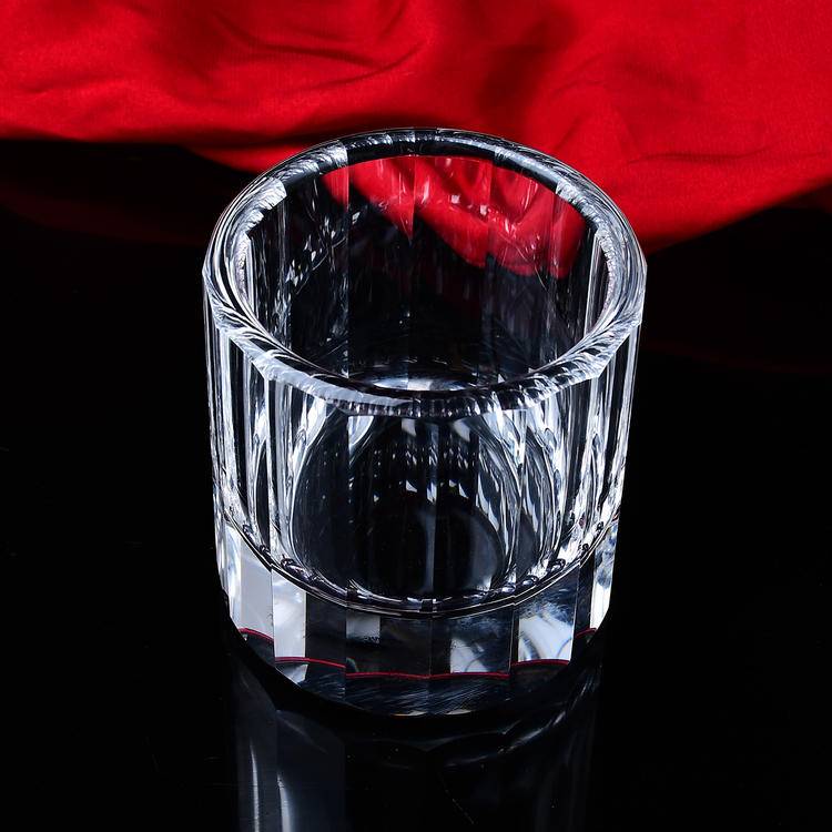 Natural Crystal Melted Cup - Faceted Single Cup | Elegant & Pure