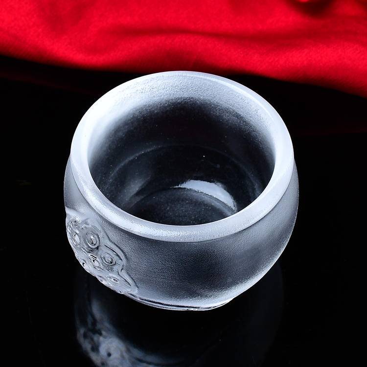 Natural Crystal Melting Cup - Lotus Pod Single Cup | Handmade Artisan Teaware for Mindful Tea Rituals