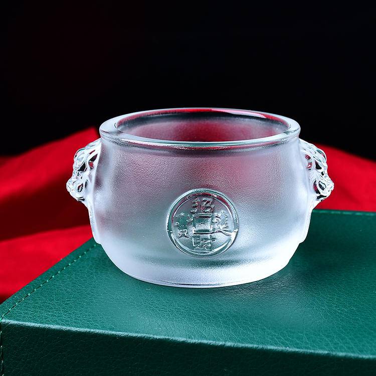 Natural Crystal Melting Cup - Auspicious Beast 'Zhao Cai Jin Bao' Single Cup | Premium Tea Ware