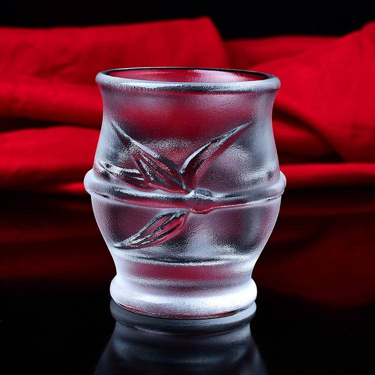 Natural Crystal Smelting Cup - "Jie Jie Gao Sheng" Bamboo Tea Cup | Premium Glassware