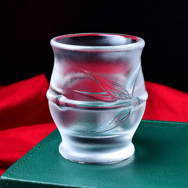 Natural Crystal Smelting Cup - "Jie Jie Gao Sheng" Bamboo Tea Cup | Premium Glassware