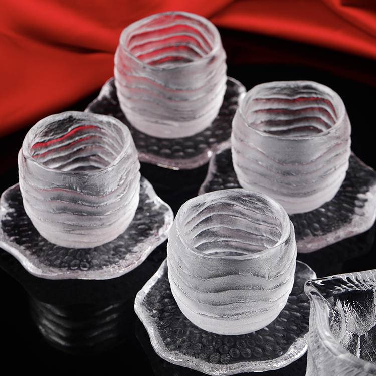 Handcrafted Natural Crystal Teaware Set | Melted Crystal Cups & Teapots
