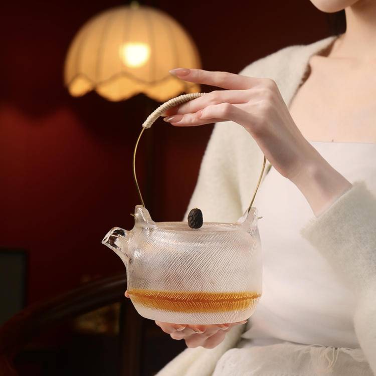 Handcrafted Natural Crystal Teaware Set | Melted Crystal Cups & Teapots