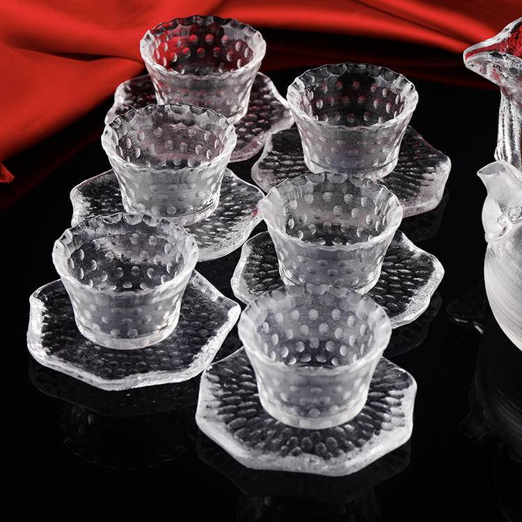 Natural Fused Crystal Teaware Set | Hand-Polished & Heat-Resistant