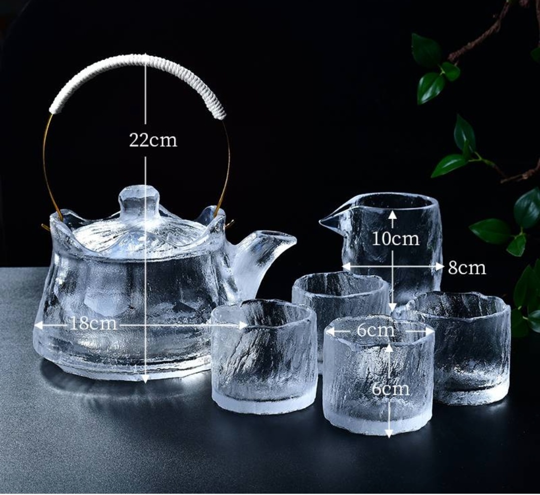 Natural Crystal Melting Cup - Premium Crystal Tea Set for Mindful Brewing