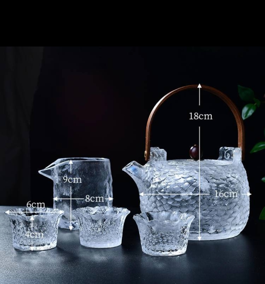 Natural Crystal Teacups - Plum Blossom Shaped Crystal Tea Set | [Your Brand Name]